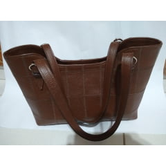 Bolsa de Couro Legitimo Retalhos selecionados / estruturada/ colorida