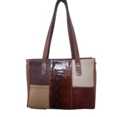 Bolsa de Couro Legítimo retalhos