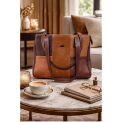 Bolsa de Couro Legitimo Retalhos selecionados