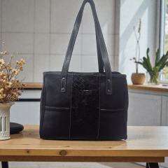 Bolsa de Couro Legítimo retalhos