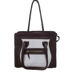 Bolsa feminina de Couro legitimo estruturada